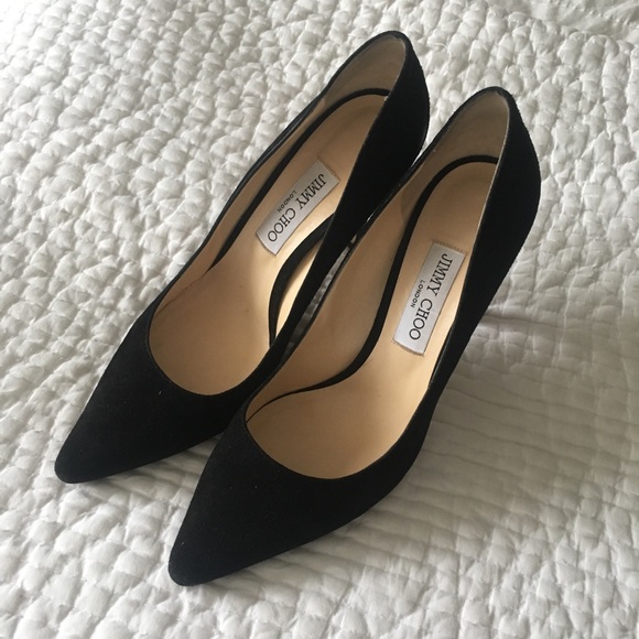 Jimmy Choo Shoes - Jimmy Choo Romy Black Suede Heels